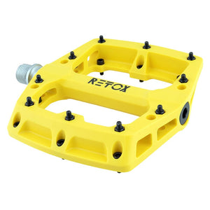 Origin8 Pedals Origin8 Retox Platform 9/16` 1 Sealed and 1 Sleeve Yellow Composite 113x105x18mm