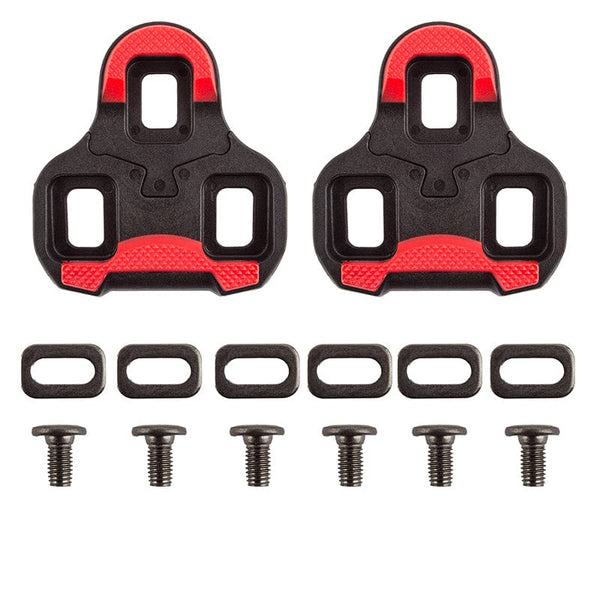 Origin8 Pedals Origin8 Split 9 KEO Compatible Cleats  Black/Red Look Keo 9° Float