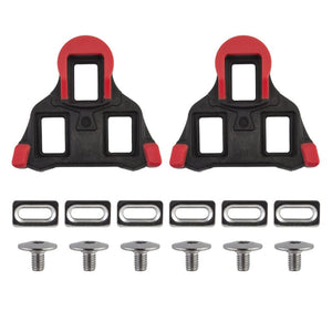 Origin8 Pedals Origin8 Split Fixed SPD-SL Cleats  Black/Red SPD-SL 0° Fixed