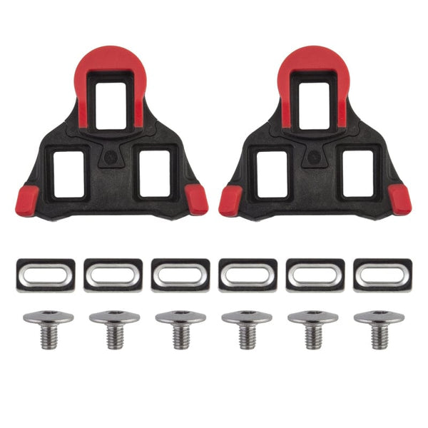 Origin8 Pedals Origin8 Split Fixed SPD-SL Cleats  Black/Red SPD-SL 0° Fixed