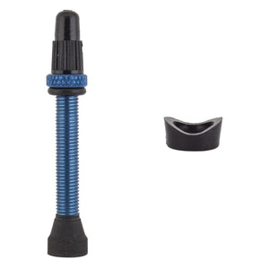 Origin8 Tubeless Accessories Origin8 Tubeless Alloy Presta Valve Tubeless Valve 44mm Single AL6061 Blue 23mm - 31mm