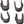 Ortlieb Bag Accessories QL1/QL2 / 8Mm, 11Mm Ortlieb Rail Reducers