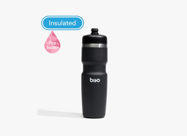 Ottawa Bike and Trail, LLC Water Bottle Black Bivo Trio Lightweight Stainless Water Bottle 21 oz Insulated