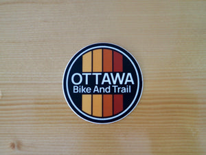 Ottawa Bike and Trail Shop Merch Round Logo Sticker