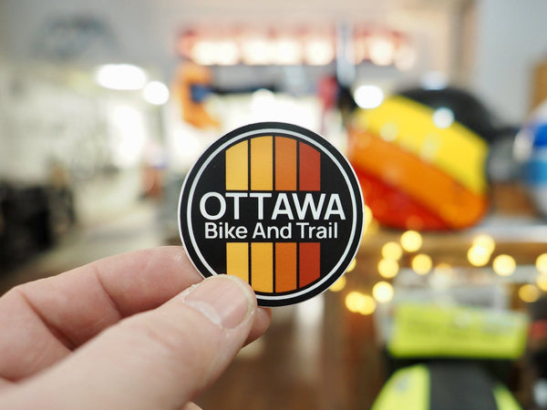 Ottawa Bike and Trail Shop Merch Round Logo Sticker