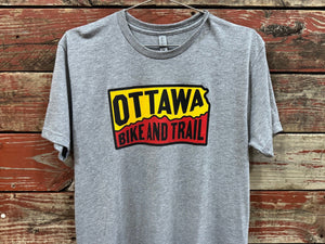 Ottawa Bike and Trail T-Shirt Heather Gray / X-Small Logo T-Shirt Short Sleeve Unisex