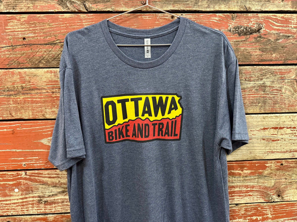 Ottawa Bike and Trail T-Shirt Navy / X-Small Logo T-Shirt Short Sleeve Unisex