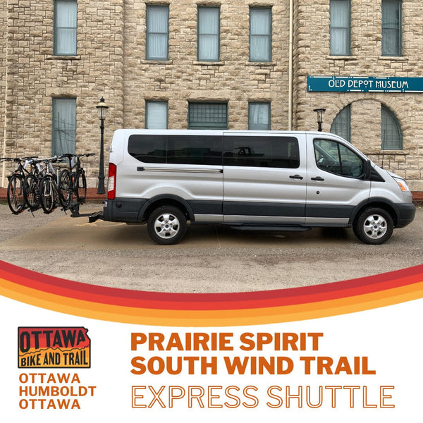 Ottawa Bike and Trail Transportation 08/26/2023 / Ottawa Prairie Spirit Southwind Express Shuttle