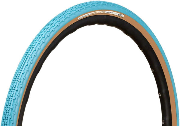 Panaracer Tires 700 X 32 / Turquoise/Brown Panaracer GravelKing SK Tire - 700c