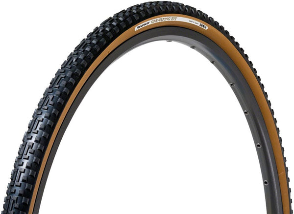 Panaracer Tires Black/Brown Panaracer GravelKing EXT Plus Tire - 700 x 35, Tubeless, Folding, ProTite Protection