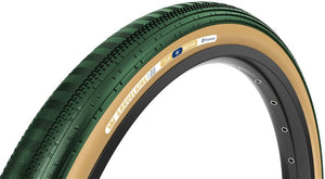 Panaracer Tires Panaracer GravelKing SS Tire - 700 x 45 Tubeless Folding British Racing Green/Brown