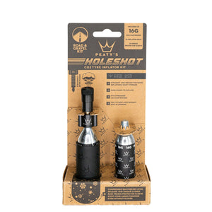 Peaty's CO2 Inflators/Cartridges Black Peaty's Holeshot CO2 Gravel & Road Tire Inflator