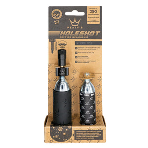 Peaty's CO2 Inflators/Cartridges Black Peaty's Holeshot CO2 Mtn Tire Inflator Kit