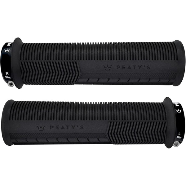 Peaty's Lock-On Grips Thick / Black Peaty's Monarch Mushroom Lock-On Grips