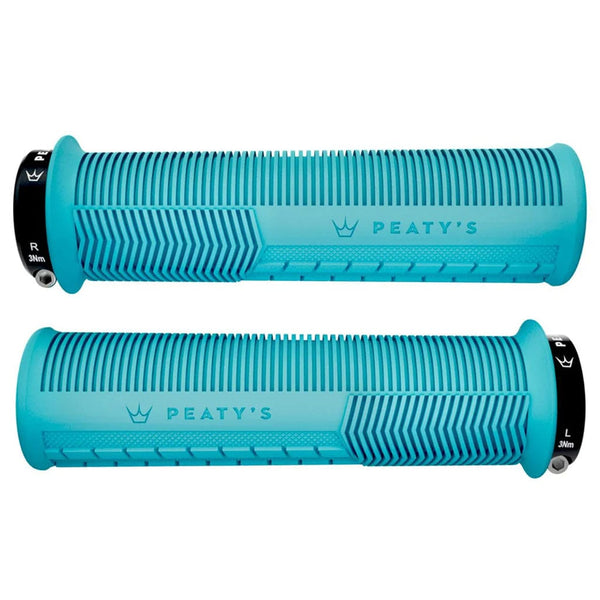 Peaty's Lock-On Grips Thick / Turquoise Peaty's Monarch Mushroom Lock-On Grips