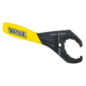 Pedros Exclude Pedros Bottom Bracket Wrench II Bottom Bracket Wrench Black/Yellow 12-notch 46mm 6460295 3/8`