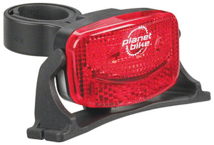 Planet Bike Lights Planet Bike Blinky 3H 3 LED Helmet Taillight: Red/Black
