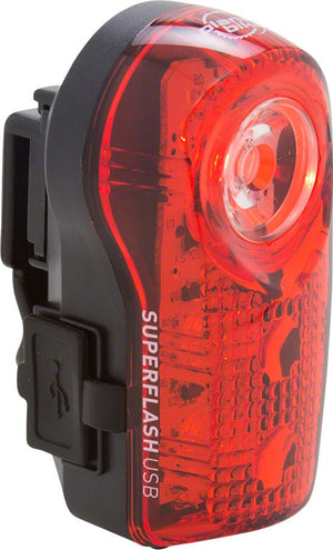 Planet Bike Lights Planet Bike Superflash USB-Rechargeable Tail Light: Red/Black