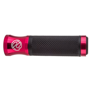 Portland design works Grips Portland design works Speed Metal Grips Black/Red 128mm Single Lock On