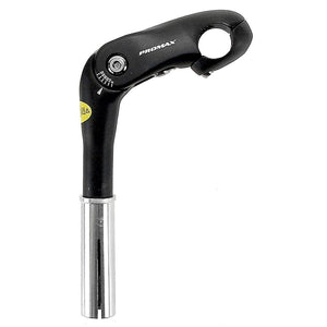 Promax Adjustable Quill Stems Promax 85mm 1 1/8 Adj OEM Black Stem Diameter: 25.4mm Length: 85mm Steerer: 22.2mm with 25.4mm adapter Black