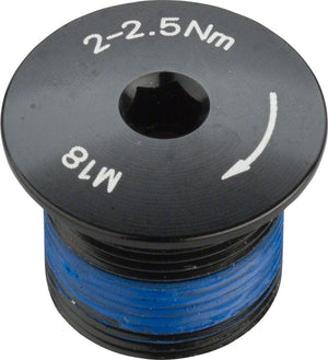 Promax Crank Bolts and Parts Promax Crank Spindle Fixing Bolt for 2-piece cranks Alloy Black