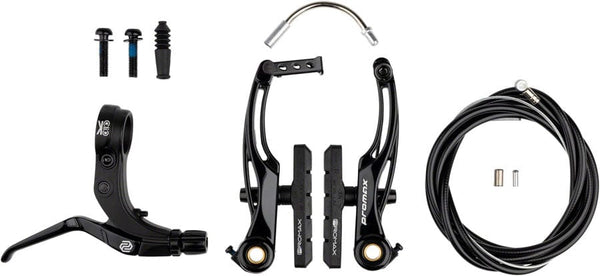 Promax Linear Pull Brakes 108Mm / Black Promax P-1/Click V-Point Linear Pull Brake Kit