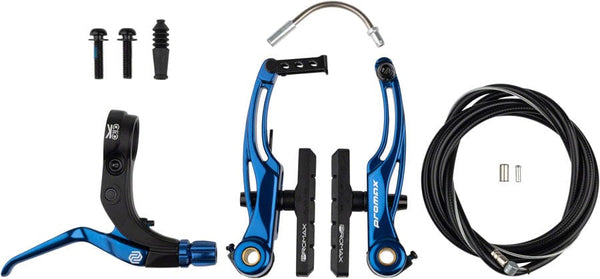 Promax Linear Pull Brakes 108Mm / Blue Promax P-1/Click V-Point Linear Pull Brake Kit