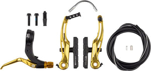 Promax Linear Pull Brakes 108Mm / Gold Promax P-1/Click V-Point Linear Pull Brake Kit