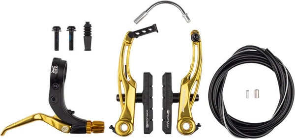 Promax Linear Pull Brakes 108Mm / Gold Promax P-1/Click V-Point Linear Pull Brake Kit