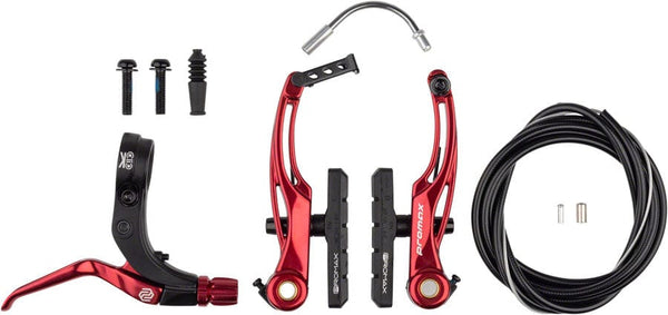 Promax Linear Pull Brakes 108Mm / Red Promax P-1/Click V-Point Linear Pull Brake Kit