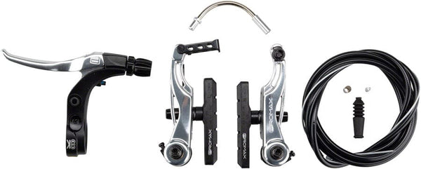 Promax Linear Pull Brakes 85Mm / Silver Promax P-1/Click V-Point Linear Pull Brake Kit