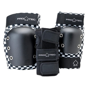 Protec Apparel Protec Street Gear Open Back Pad Set SM Unisex Checkerboard
