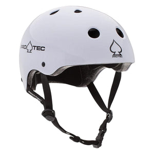 Protec Helmets Protec Classic Skate BMX/Skate ABS Hard Shell Gloss White 11 Adjustable