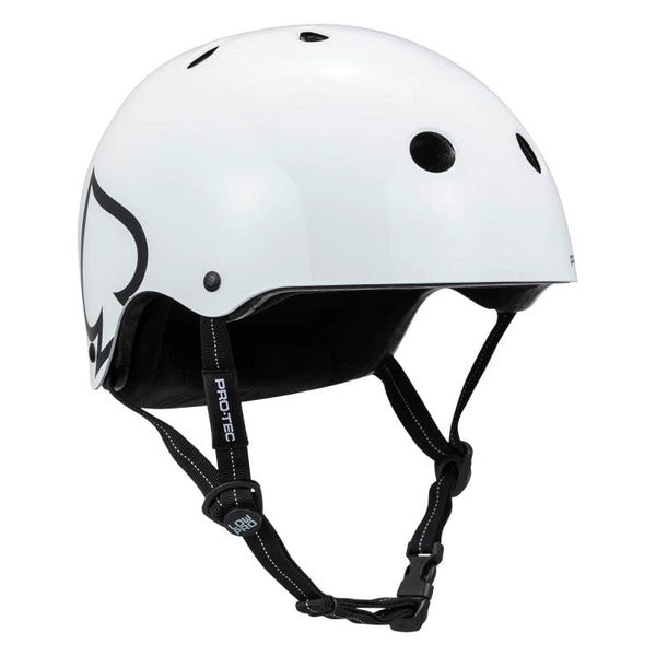 Protec Helmets Protec Low Pro Certified BMX/Skate ABS Hard Shell Gloss White 11 Adjustable