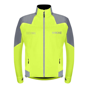 Proviz Apparel Proviz Nightrider 2.0 Cycling Jacket  LG Men`s Yellow Polyester Pongee Yes