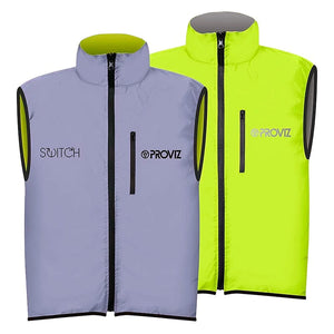 Proviz Apparel Proviz Switch Gilet Vest  MD Men`s Yellow/Reflective Grey Yes Reversible