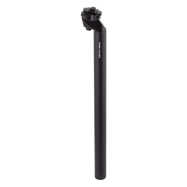 Pure cycles Seatpost Pure cycles Seat Post  25.4mm 350mm Black Alloy 16mm