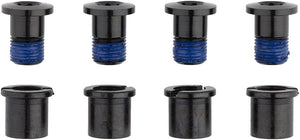 RaceFace Chainring Bolts and Hardware RaceFace Chainring Bolt Pack Set of 4 12.5mm Bolt/Nut Black