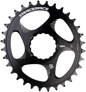 RaceFace Chainrings 28T RaceFace Narrow Wide Oval Direct Mount Chainring - Black