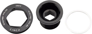 RaceFace Crank Bolts and Parts RaceFace CINCH Crank Bolt and Puller Cap Set - M18x15 Gloss Black