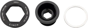 RaceFace Crank Bolts and Parts RaceFace CINCH Crank Bolt and Puller Cap Set - M18x15 Matte Black