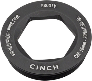 RaceFace Crank Bolts and Parts RaceFace CINCH Crank Puller Cap and Washer Set - For XC/AM Matte Black
