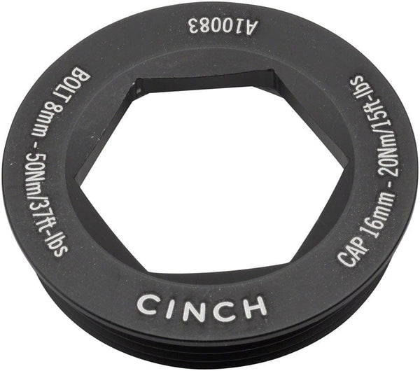 RaceFace Crank Bolts and Parts RaceFace CINCH Crank Puller Cap and Washer Set - For XC/AM Matte Black