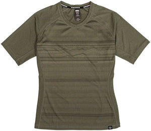 RaceFace Cycling Jerseys RaceFace Nimby Short Sleeve Jersey - Olive Women's Small