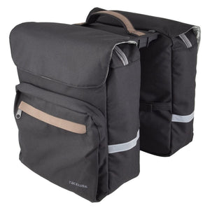 Racktime Bags Racktime Ture 2.0 Pannier Bag SnapIt 2.0 12.2x14.2x5.1` (x2) 1619 c.i. Black