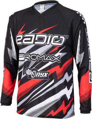 Radio Jerseys Radio Lightning BMX Race Jersey - Red Long Sleeve Men's X-Small