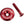 Reverse Headset Accessories Red Reverse Ahead Cap with Screw