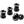 Reverse Nuts & Bolts Black Reverse Chainring Bolt Set - 8pc