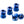 Reverse Nuts & Bolts Blue Reverse Chainring Bolt Set - 8pc