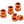 Reverse Nuts & Bolts Orange Reverse Chainring Bolt Set - 8pc